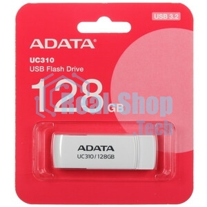 Флешка USB ADATA UC310 (UC310-128G-RWH), 128Gb, USB 3.2 Gen1, R/W 100/30, белый