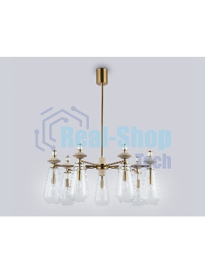 Люстра Ambrella light LH53306/7 BS/CL латунь/прозрачный E14*7 max 40W D770*925