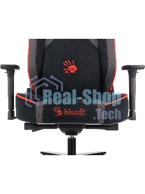 Кресло игровое A4Tech Bloody GC-680 черный/серый искусственная замша с подголов. крестов. металл