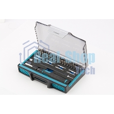 Отвертка Gross 11599 с набором бит и торцевых головок для точных работ гибкий привод. 48 штук crmo