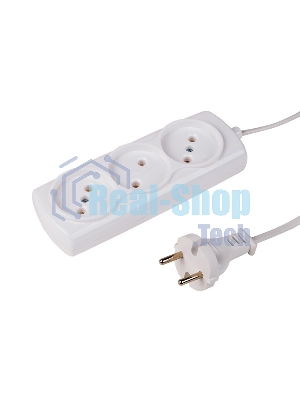 Удлинитель PROconnect STANDARD 3 гнезда, 1.5 м, 2х0.75 мм², б/з, белый