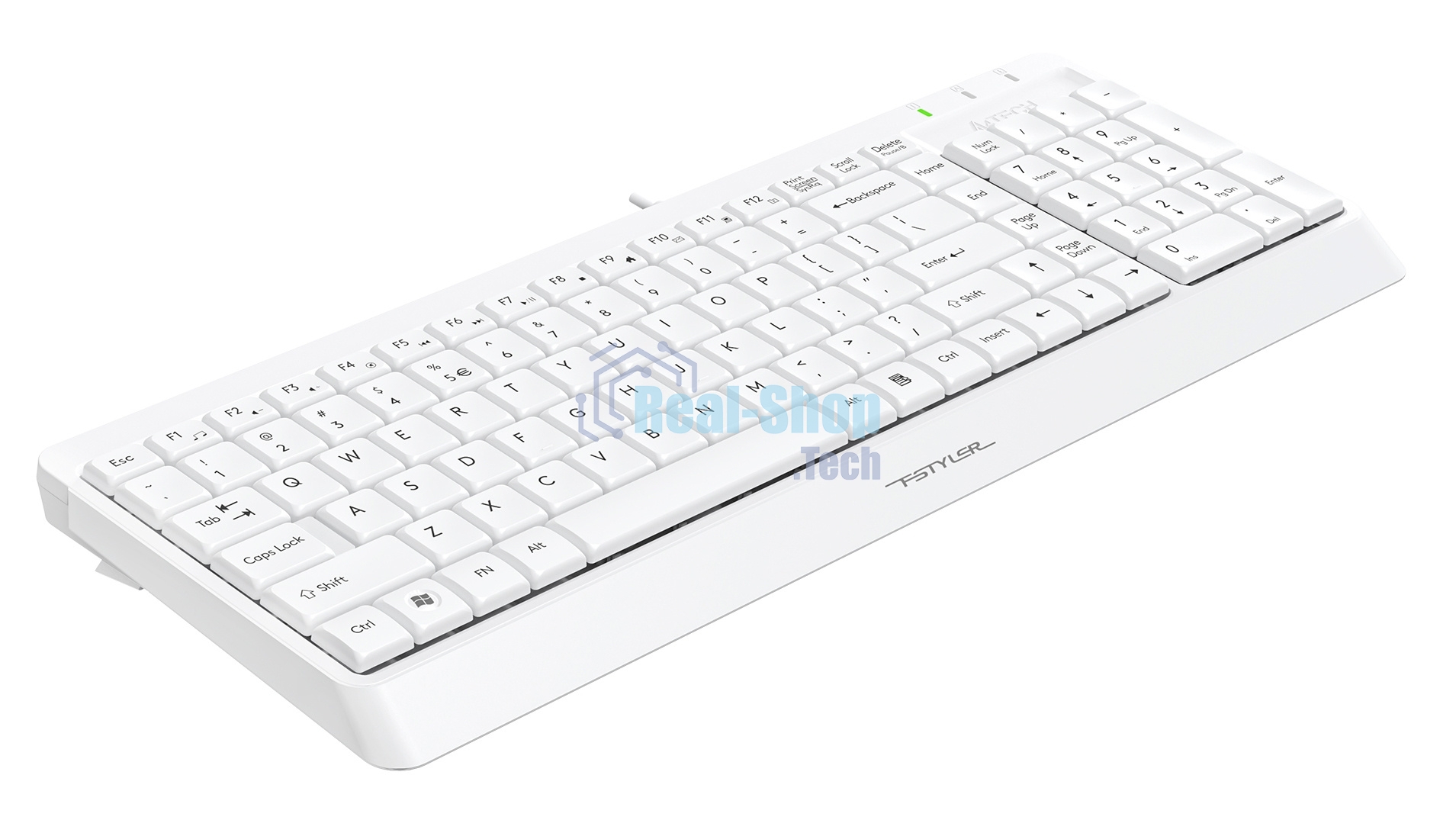 Клавиатура проводная A4Tech Fstyler FK15, USB, белый