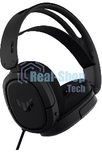 Игровые наушники ASUS TUF Gaming H1 WL черные (2.4 ГГц, 7.1 виртуально, 40мм, неодимовые магниты, 32 Ом, 20~20000 Гц, микрофон, USB-C, PC, Mac, PS4, Nintendo Switch, Xbox One, 90YH0391-B3UA00)
