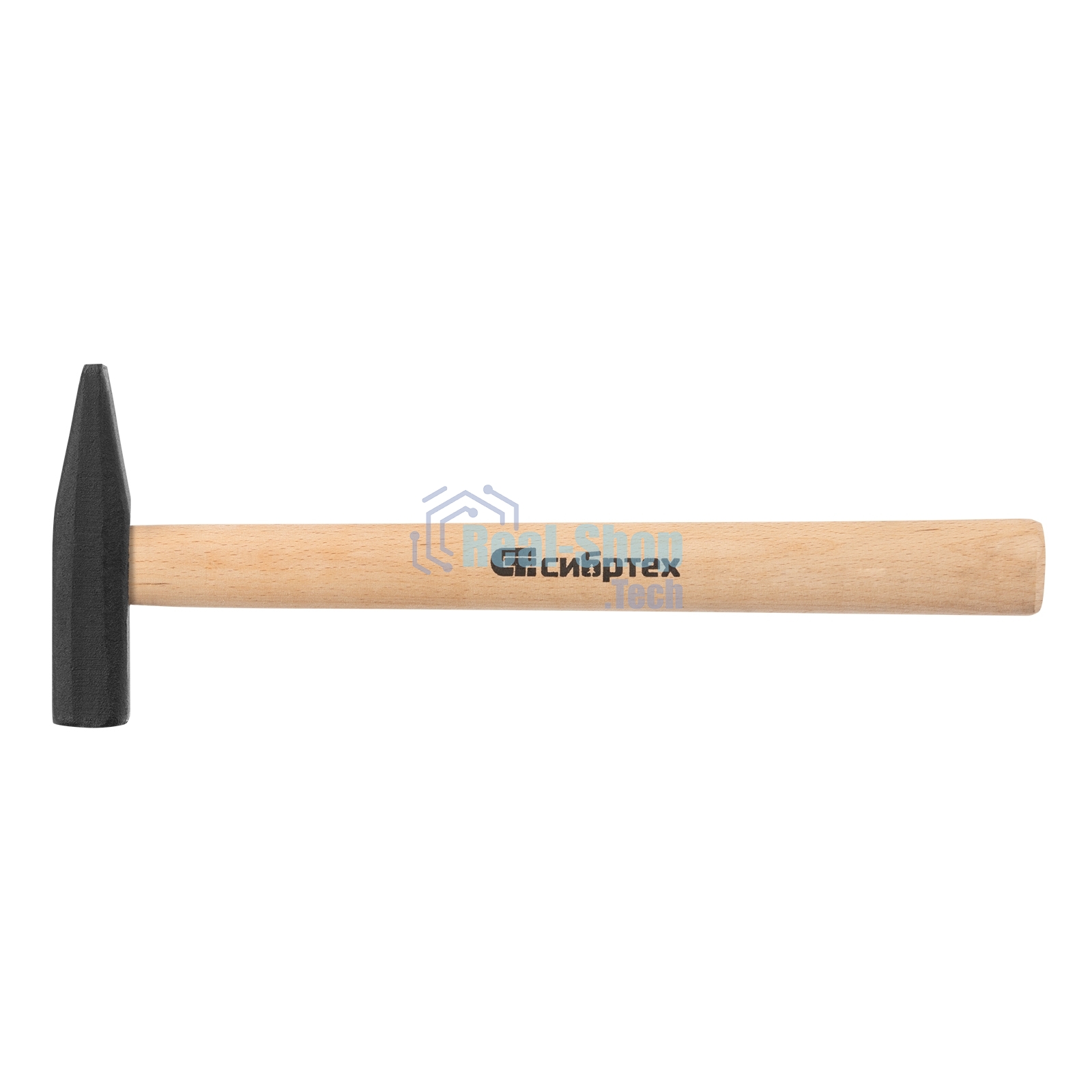 Молоток слесарный Сибртех 400 г, квадратный боек, деревянная рукоятка