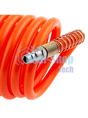 Шланг спиральный воздушный Stels 8х12 мм, 18 бар, с быстросъемными соединениями, 10 м