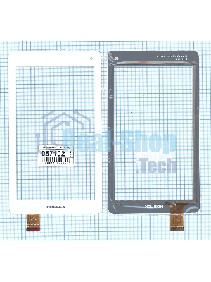 Сенсорное стекло (тачскрин) QSD E-C7119-01, белое