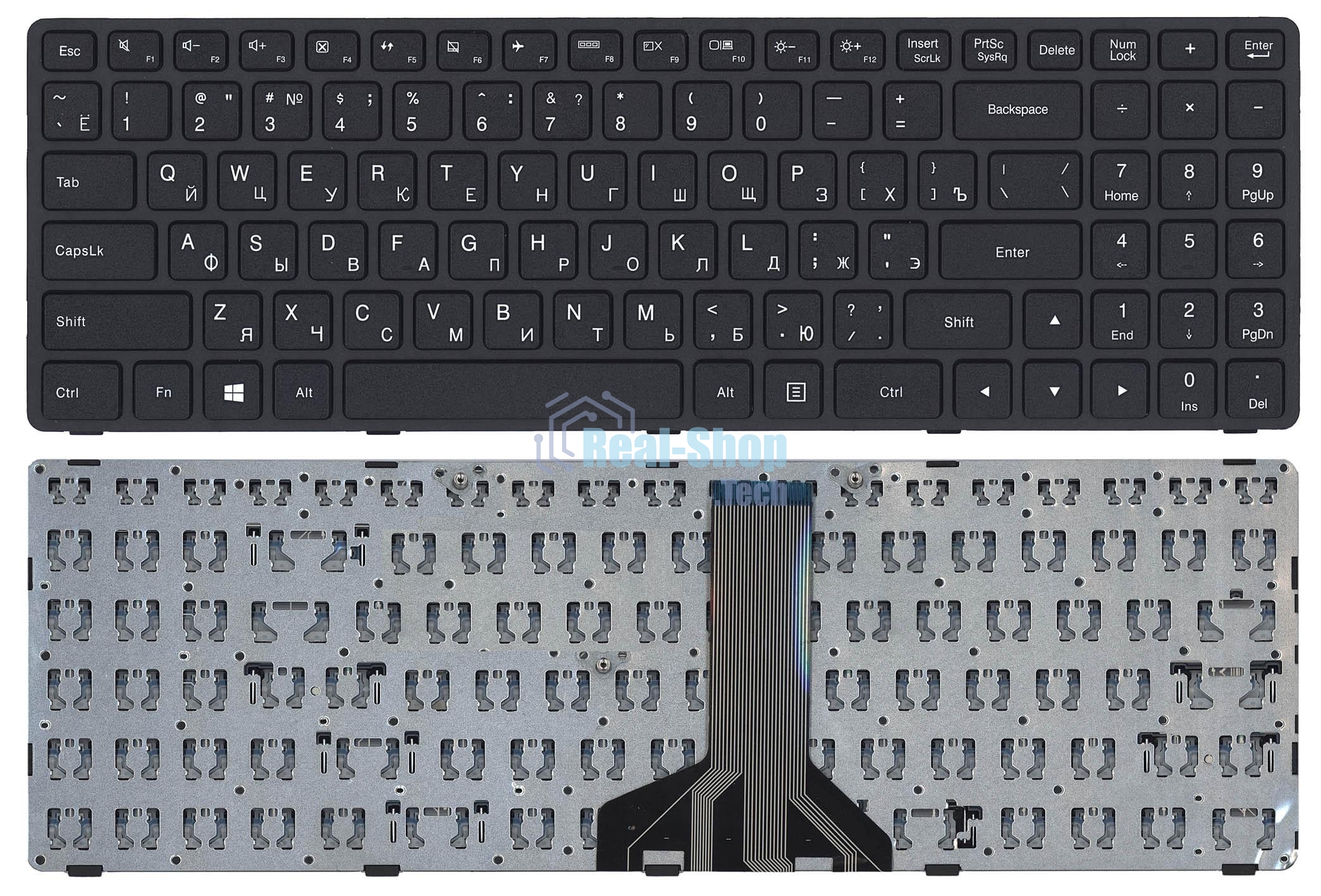 Клавиатура для ноутбука Lenovo Ideapad 300-15 100-15IBD черная