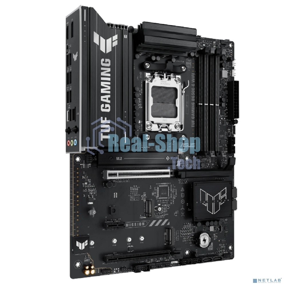 Материнская плата ASUS TUF GAMING B650-E WIFI, AM5, AMD B650, 4xDDR5, 4xSATA, 3xM.2, 1xPCIe 4.0 x16, 1xPCIe 4.0 x16, 1xPCIe x1, 1xDP, 1xHDMI, 1x2.5Gb LAN, Wi-Fi 6E, Bluetooth 5.3, 2xUSB-C (1x10Gbps, 1x20Gbps), 3xUSB-A 5Gbps, 2xUSB-A 10Gbps, 3xUSB-A 2.0, 5