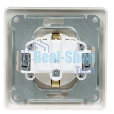 Механизм розетки TV 1-м СП Glossa проходной 4DB белый SchE GSL000192