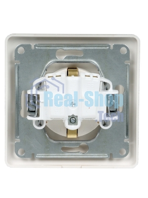 Механизм розетки TV 1-м СП Glossa проходной 4DB белый SchE GSL000192