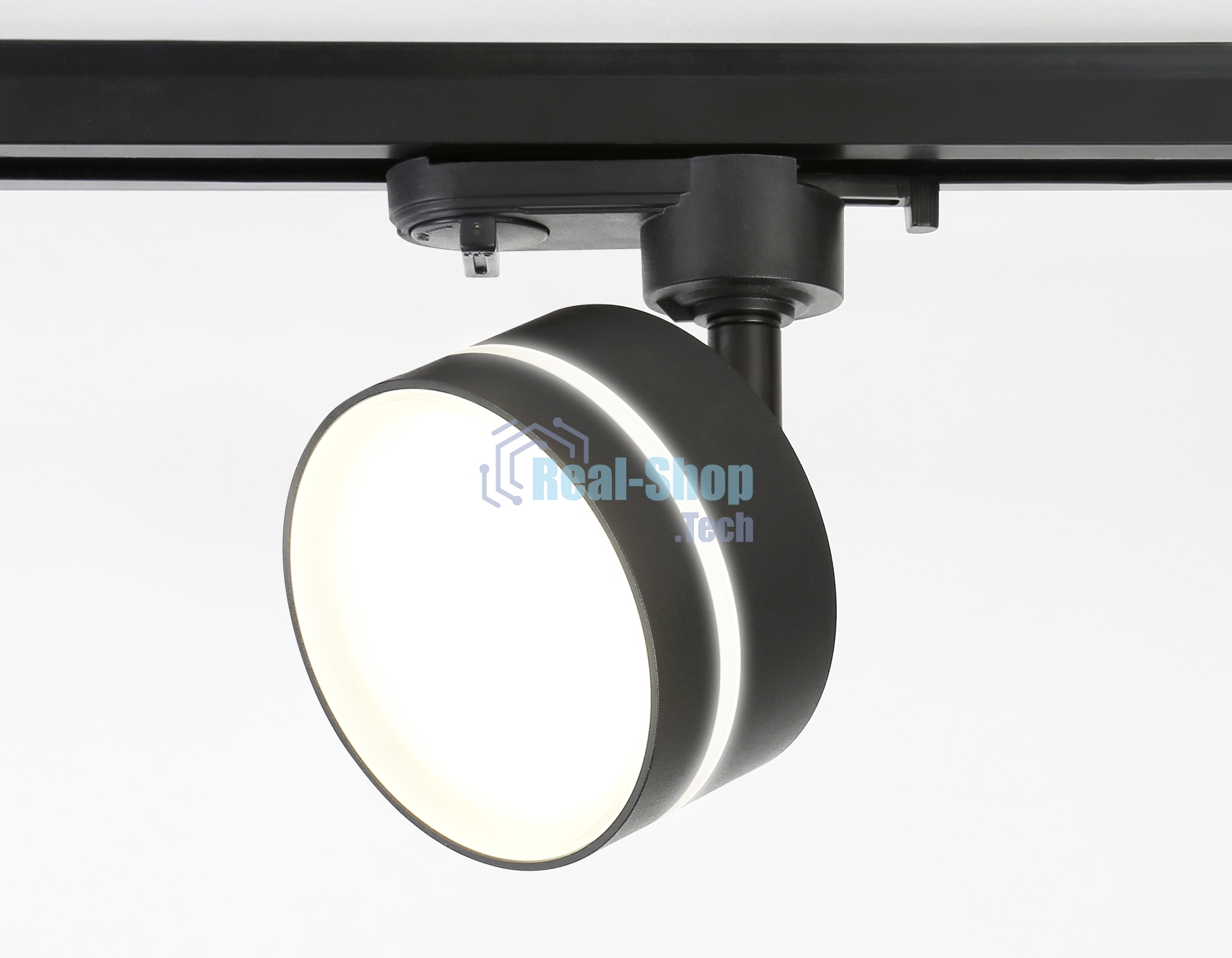 Трековый светильник Ambrella light GL5385 BK/FR черный/белый матовый GX53 max 12W