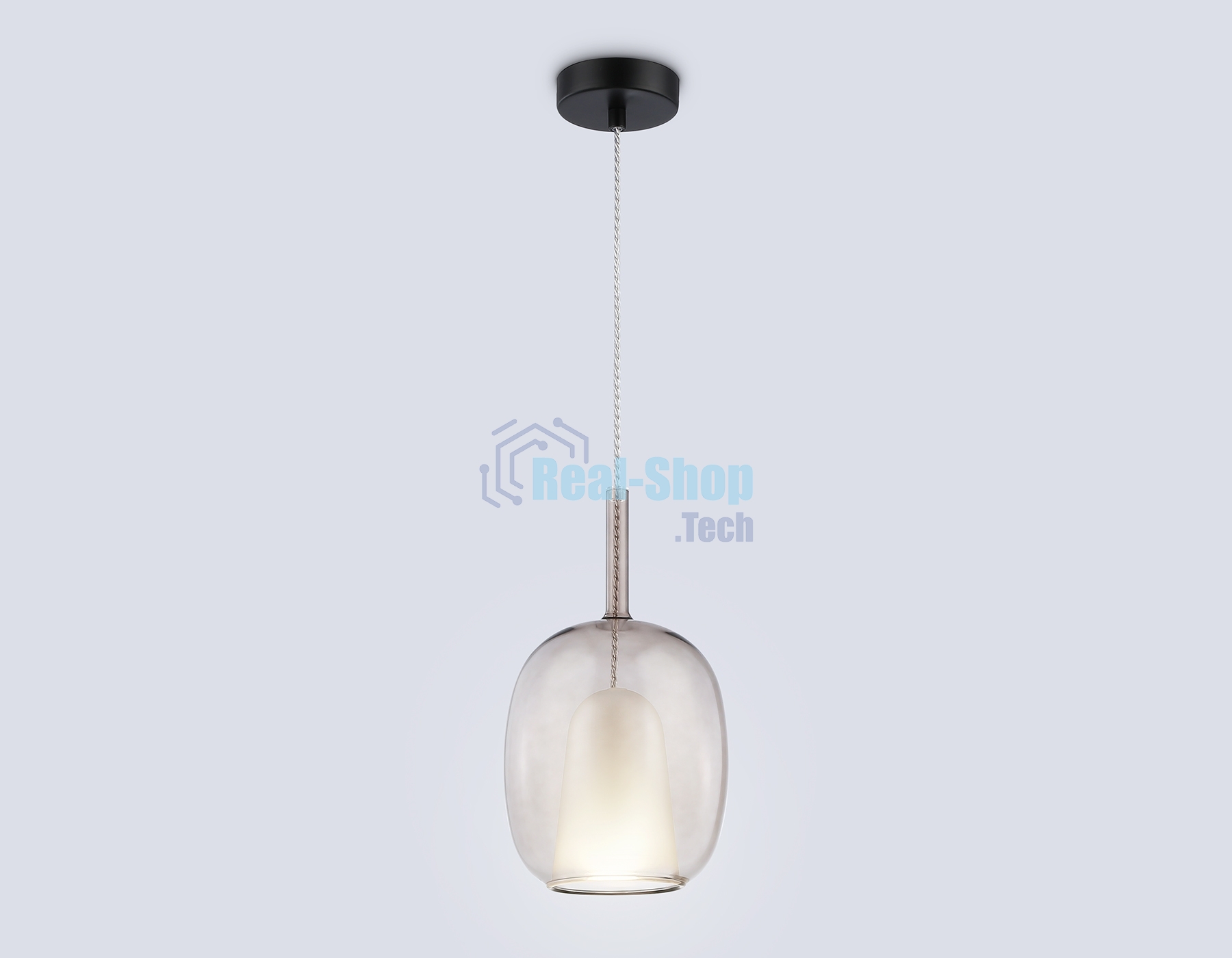 Подвесной светильник Ambrella light LH11125 BK/WH/TI черный/белый/янтарь E27 max 60W D175*310