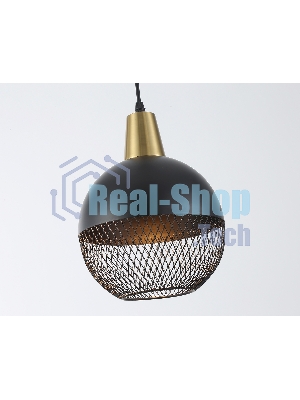 Светильник Ambrella light TR8504 BK/CP черный/медь E27 max 60W D200*1000