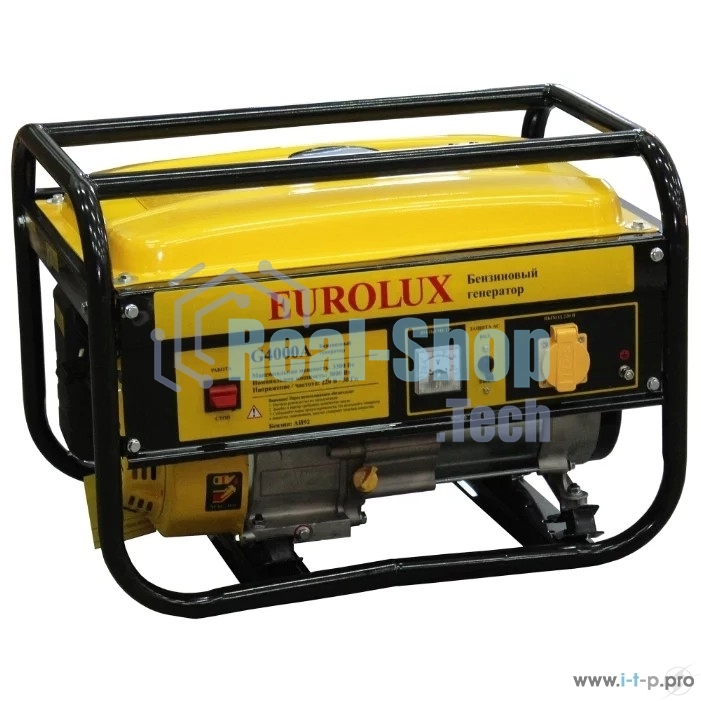 Электрогенератор бензиновый Eurolux G4000A, 3.3 кВт, 68 дБ, 39 кг