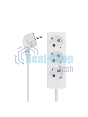 Удлинитель PROconnect STANDARD 3 гнезда, 1.5 м, 2х0.75 мм², б/з, белый