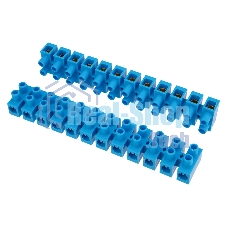 Клеммная винтовая колодка Rexant KВ-25 10-25, ток 60 A, полиэтилен синий (10 шт./уп.)