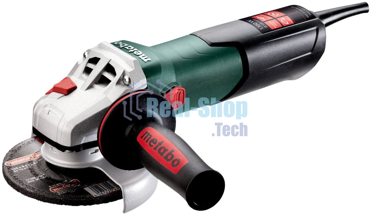 Угловая шлифовальная машина Metabo WEV 11-125 Quick 1100Вт 10500об/мин рез.шпин.:M14 d=125мм
