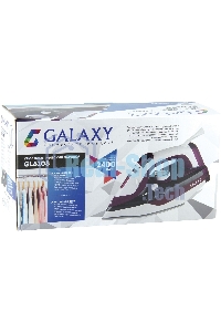 Утюг Galaxy Line GL 6108, бордовый с белым, паровой, 2400 Вт, постоянный пар 50 г/мин, паровой удар 230 г/мин, функции: автоотключение, самоочистка, антикапля, антинакипь, вертикальное отпаривание, индикатор автоотключения, индикатор нагрева, функция увла