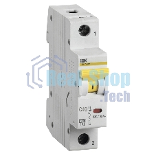 Выключатель автоматический модульный 1п C 40А 6кА ВА47-60M IEK MVA31-1-040-C