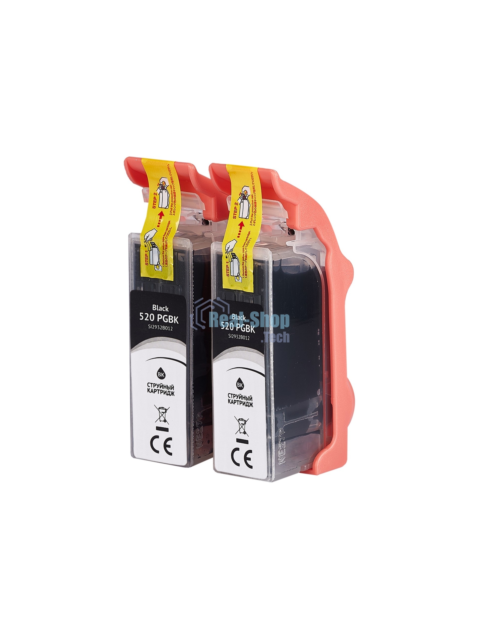 Набор струйных картриджей Sakura 2932B012 (520 PG Black/520 PG Black) для Canon, черный, 16x2 мл., 340 к.