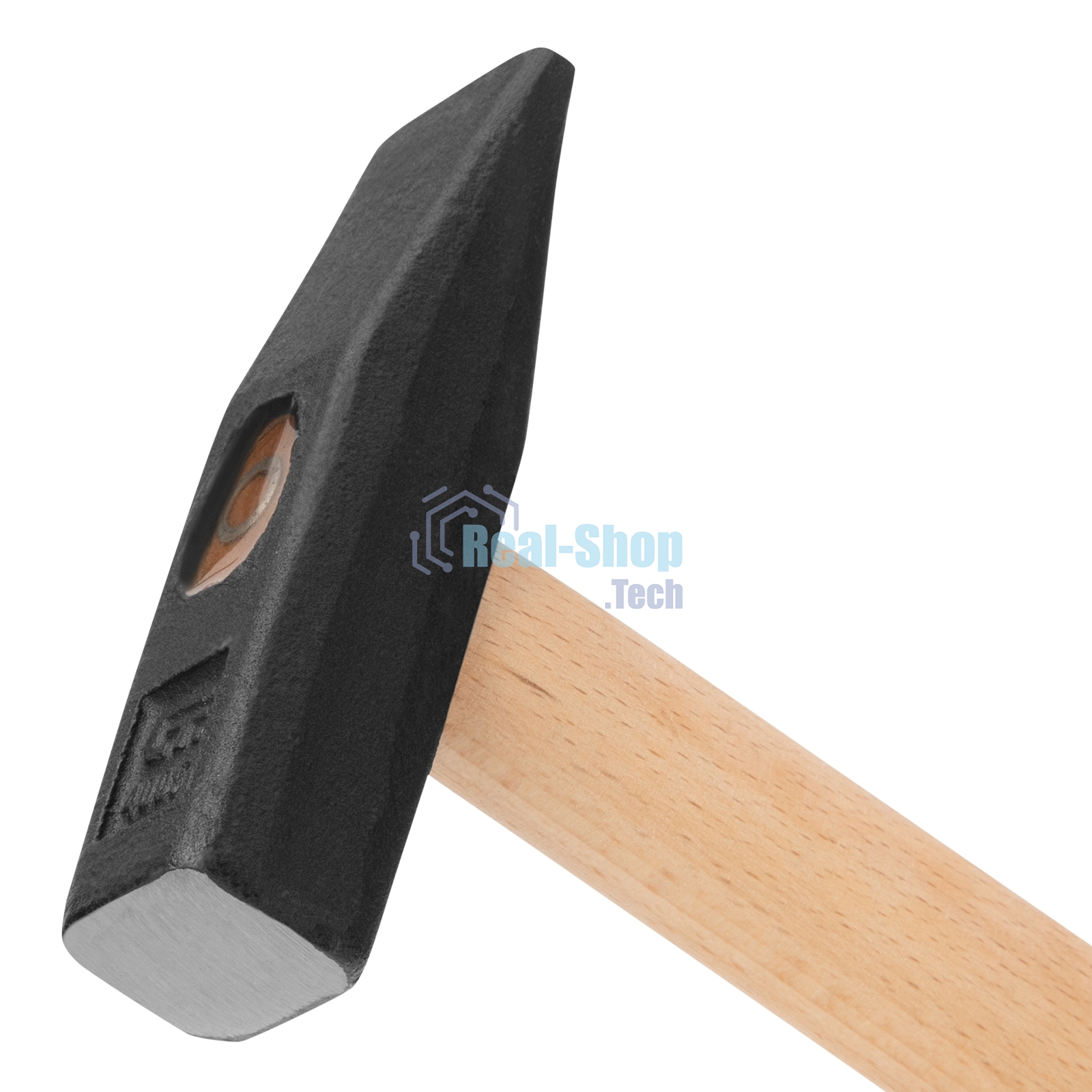 Молоток слесарный Сибртех 400 г, квадратный боек, деревянная рукоятка