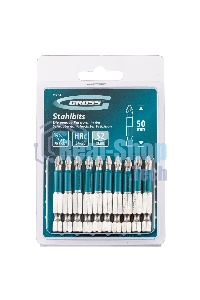 Набор бит Gross PH2х50, сталь S2, 10 шт.