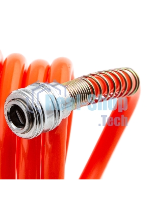 Шланг спиральный воздушный Stels 8х12 мм, 18 бар, с быстросъемными соединениями, 10 м
