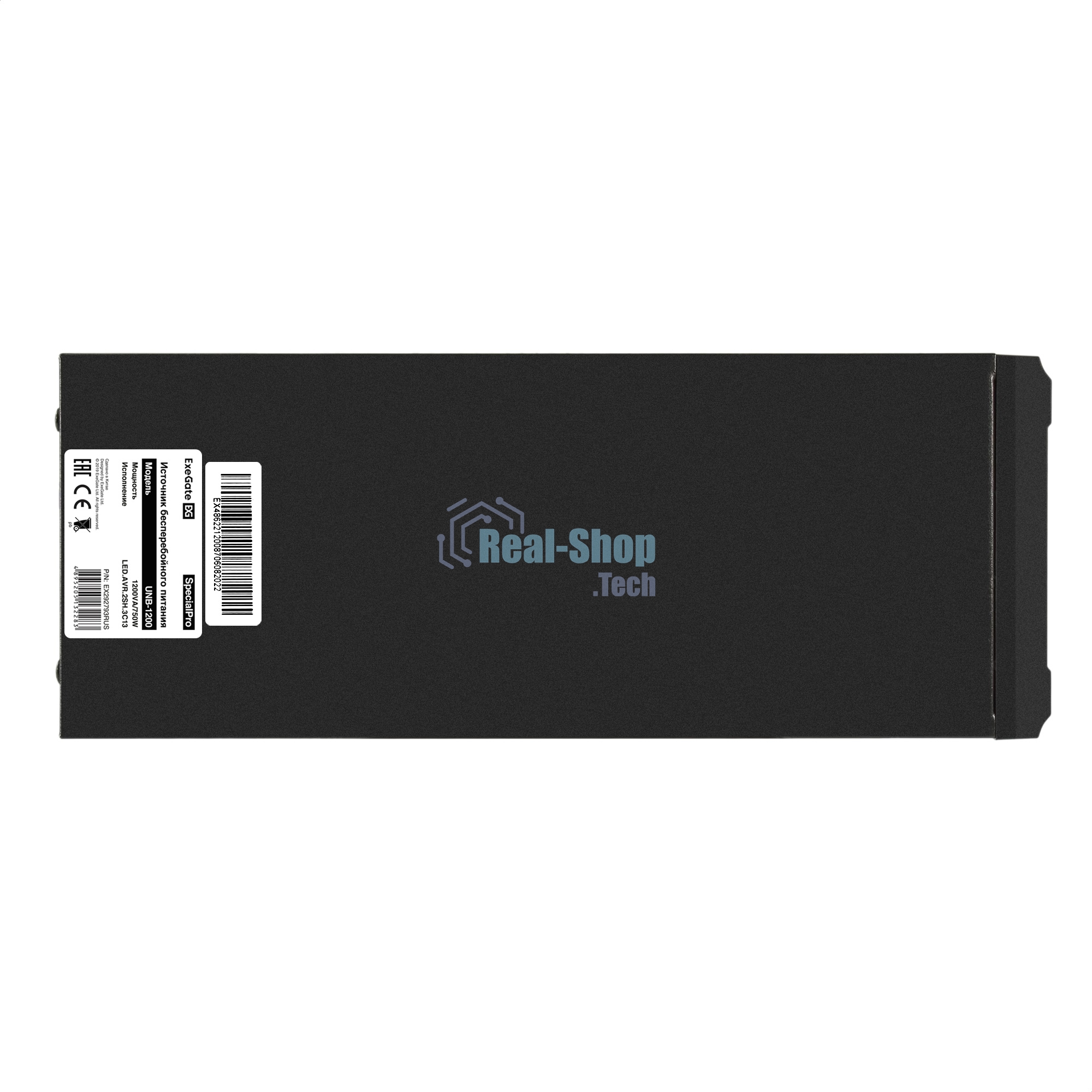 Источник бесперебойного питания ExeGate SpecialPro UNB-1200.LED.AVR.2SH.3C13 1200VA/750W, LED, AVR, 2*Schuko+3*C13, съемн.кабель, металлический корпус, черный