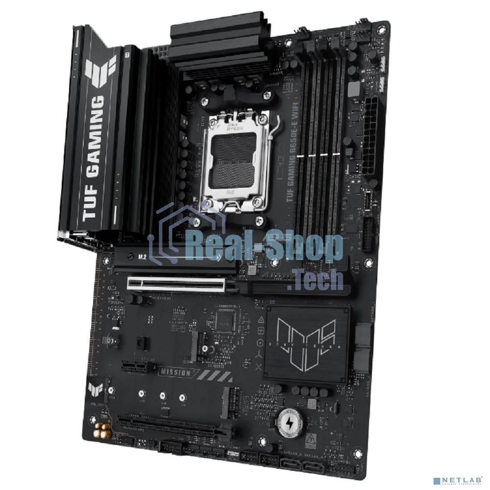Материнская плата ASUS TUF GAMING B650-E WIFI, AM5, AMD B650, 4xDDR5, 4xSATA, 3xM.2, 1xPCIe 4.0 x16, 1xPCIe 4.0 x16, 1xPCIe x1, 1xDP, 1xHDMI, 1x2.5Gb LAN, Wi-Fi 6E, Bluetooth 5.3, 2xUSB-C (1x10Gbps, 1x20Gbps), 3xUSB-A 5Gbps, 2xUSB-A 10Gbps, 3xUSB-A 2.0, 5