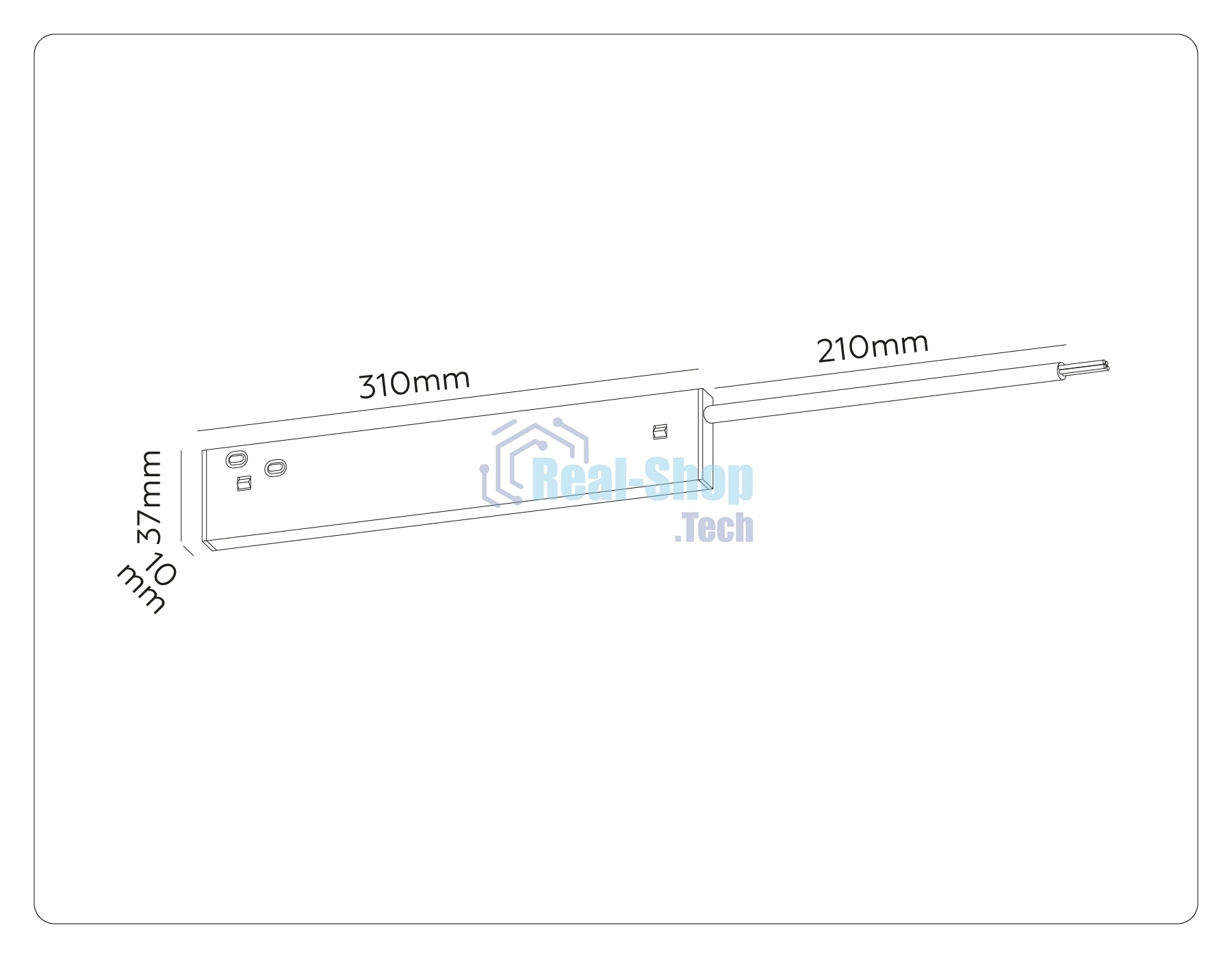 Блок питания GL2061 BK черный IP20 100W 48V 200*10*37