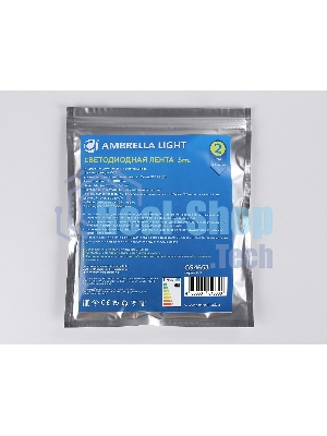 Светодиодная лента Ambrella light GS4653 COB 320Led/ 10W m/ 24V IP20 6500K/ 5000*8*1.54mm (2 конт.)