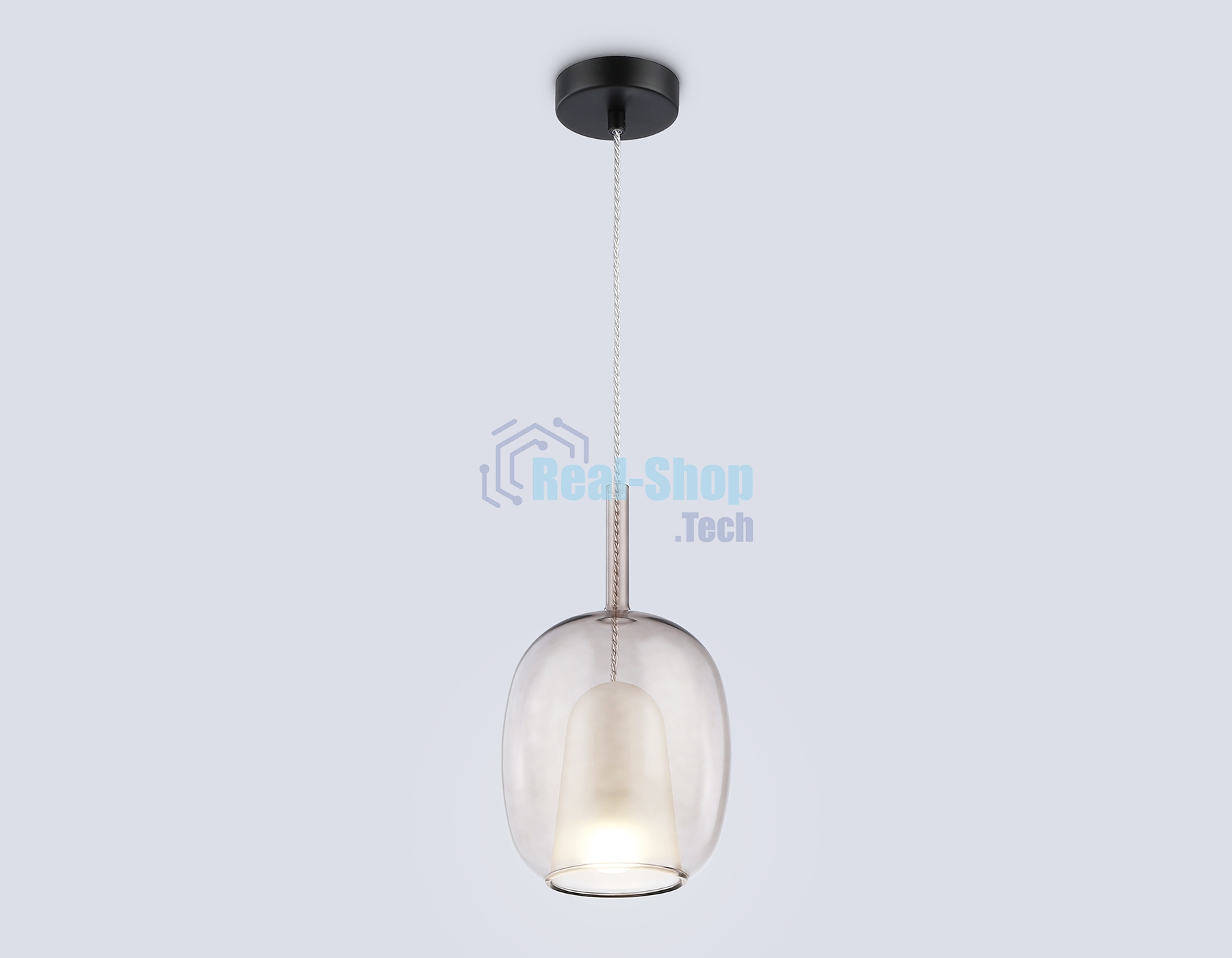 Подвесной светильник Ambrella light LH11125 BK/WH/TI черный/белый/янтарь E27 max 60W D175*310