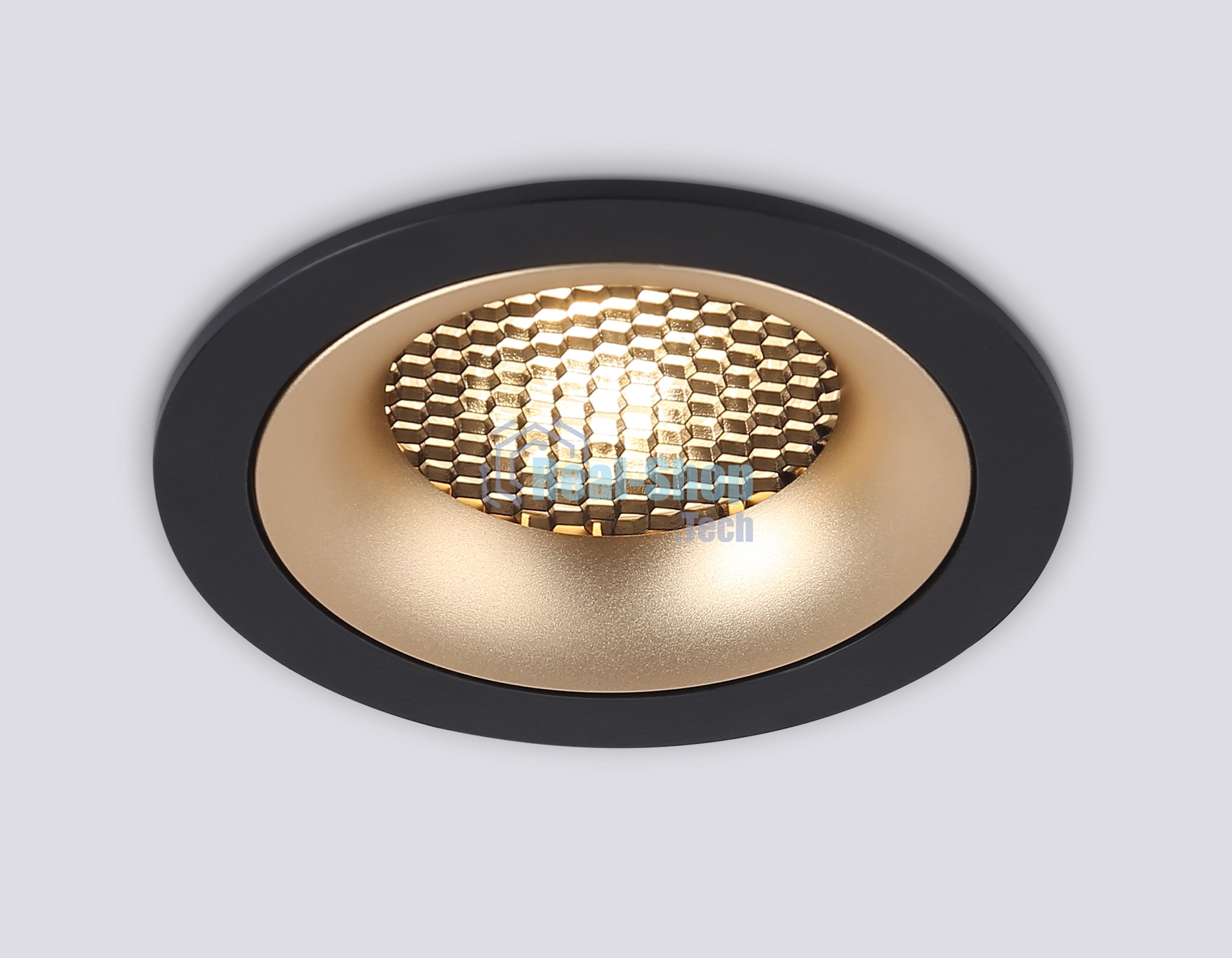 Светильник встраиваемый Ambrella light TN102725 BK/GD черный/золото GU5.3 92*92*23