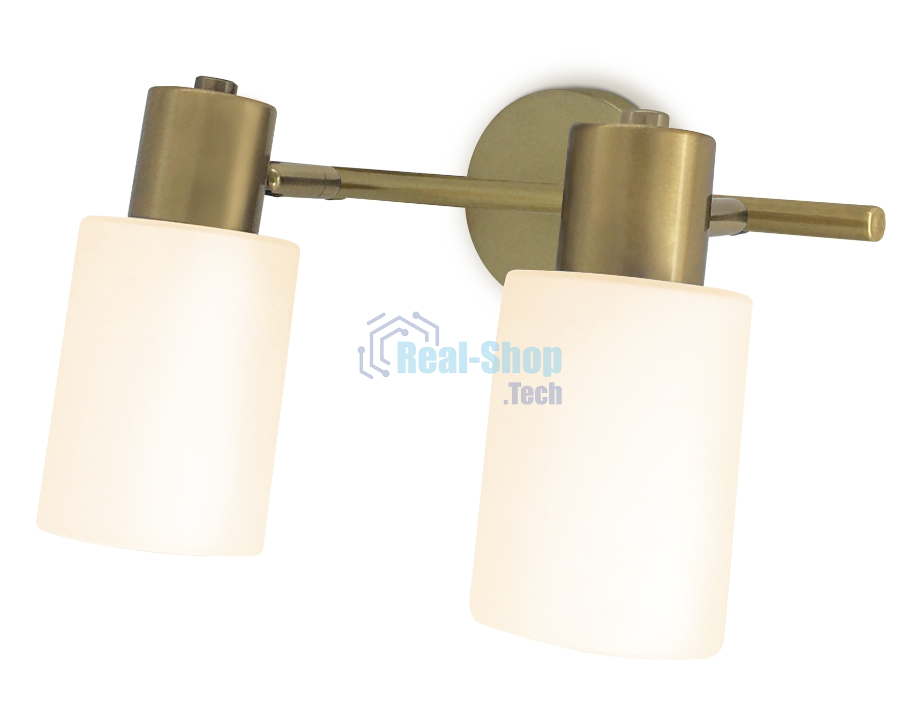 Светильник Ambrella light TR3969/2 BS/FR латунь/белый матовый E27*2 max 40W 260*80*210