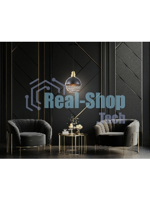 Светильник Ambrella light TR8504 BK/CP черный/медь E27 max 60W D200*1000