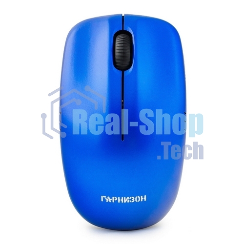 Мышь беспроводная Гарнизон GMW-400B синий, 1200 dpi, радиоканал, USB, кнопки - 3