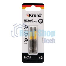 Бита для шуруповерта Kranz Torx T20х50 мм (2 шт./уп.)