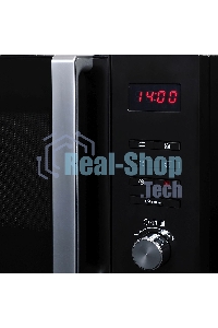 Микроволновая печь Hyundai HYM-M2062 черный, 23 л, 800 Вт, переключатели - поворотный механизм/кнопки