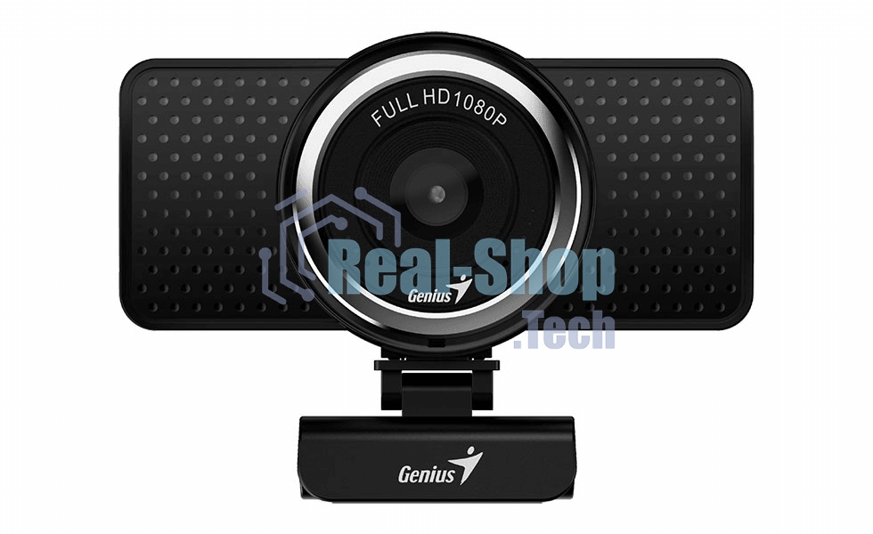 Веб-камера Genius eCam 8000 1920x1080, 30 кадр/с, USB Type-A, микрофон (шумоподавление), универсальное крепление