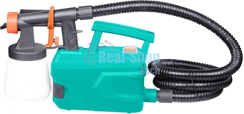 Краскопульт электрический Sturm SG9660B, 600Вт, 1100 мл/мин, бак на поясе, HVLP, С ТУРБИНОЙ SG9660B