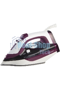 Утюг Galaxy Line GL 6108, бордовый с белым, паровой, 2400 Вт, постоянный пар 50 г/мин, паровой удар 230 г/мин, функции: автоотключение, самоочистка, антикапля, антинакипь, вертикальное отпаривание, индикатор автоотключения, индикатор нагрева, функция увла