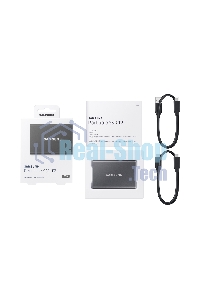 Внешний SSD Samsung T7, 2TB, USB 3.2 Gen 2 Type-C, R/W 1050/1000, титан