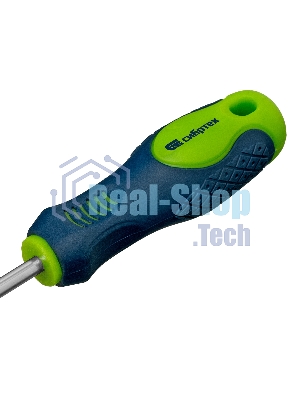 Отвертка Сибртех, PH2 х 100 мм, CrV, двухкомпонентная рукоятка