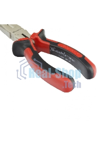 Длинногубцы Matrix NICKEL, 180 мм, прямые никелированные, двухкомпонентные рукоятки