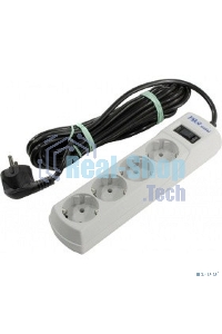 Сетевой фильтр Pilot mini 10 м (4 розетки) белый (коробка)