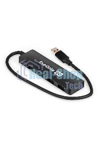 USB-концентратор 4-в-1 ExeGate DUB-4P/3 (кабель-адаптер USB3.0 --> 4xUSB3.0, Plug&Play, черный)