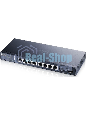 Коммутатор мультигигабитный Smart L3 Lite Zyxel NebulaFlex XMG1915-10E, 8xRJ-45: 1/2.5G, 2xSFP+, бесшумный (без вентилятора)