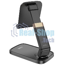 Настольный держатель для телефона Hoco HD8, складной, черный