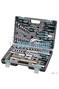 Набор инструментов STELS 141041/2'' 1/4'' CrV пластиковый кейс  76 предм.