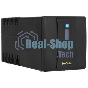 Источник бесперебойного питания ExeGate Smart LB-400.LCD.AVR.2SH (400VA/240W, LCD, AVR, 2*Schuko, батарея 12V 4.5Ah, Black)